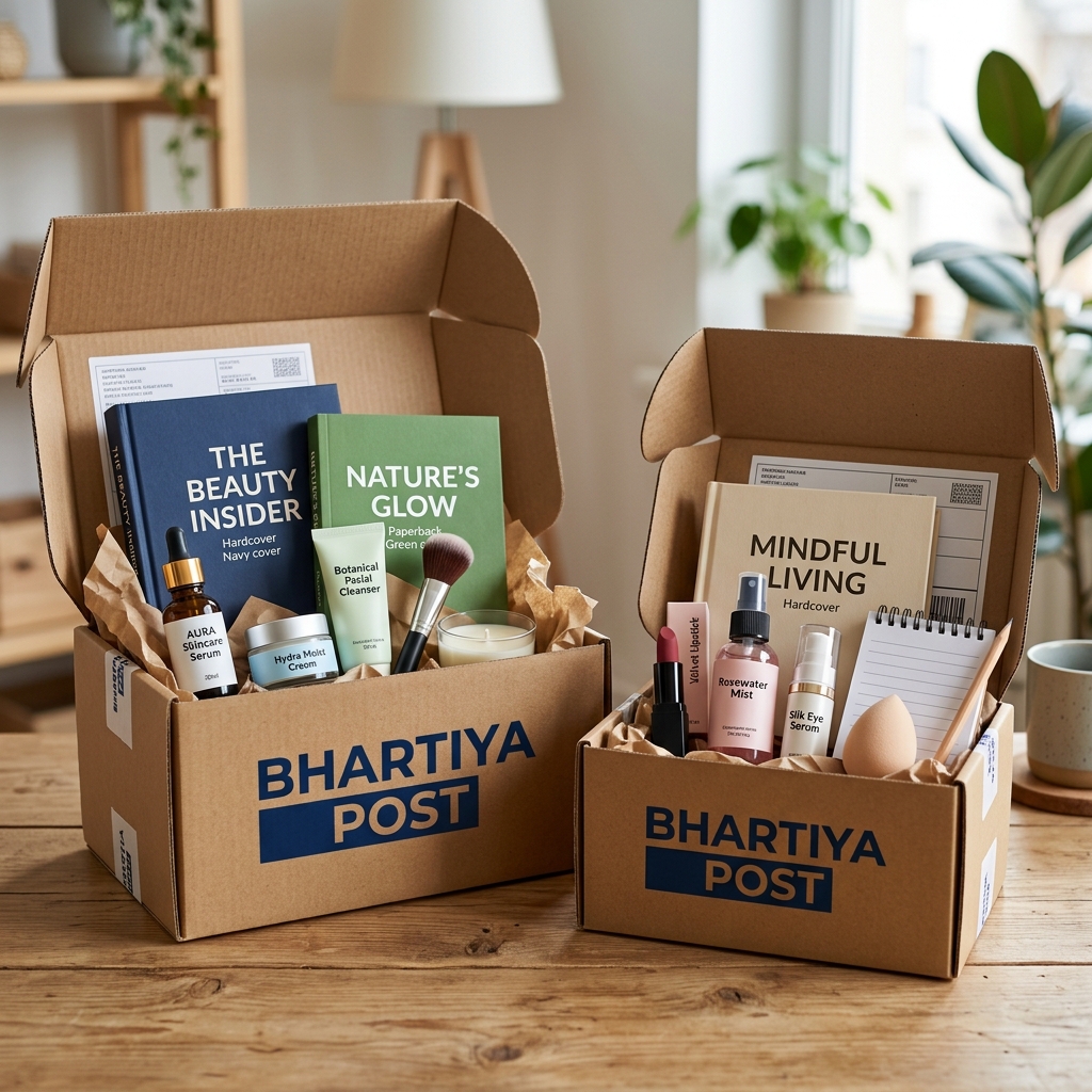 Cosmetics and books courier India